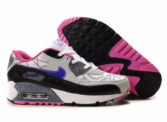 Nike Air Max Shoes Womens Blue/White/Gray/Black Online
